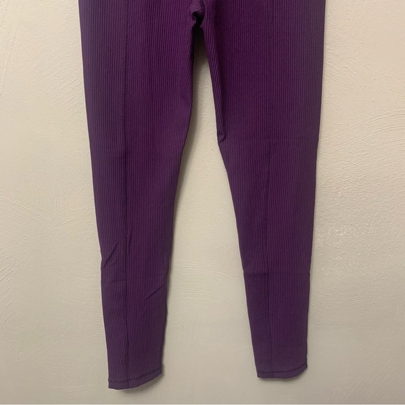 For Love & Lemons Seamed Rib Legging Size Small Plum Purple - Picture 10 of 12